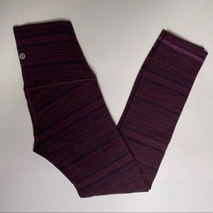 Lululemon Purple Multi-Colored Crop Leggings